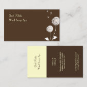 PixDezines Paardenbloem Visitekaartjes (Voorkant / Achterkant)