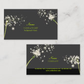 PixDezines paardenbloemen/DIY achtergrond kleur Visitekaartje (Voorkant / Achterkant)