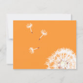 PixDezines Paardenbloemen, doe-het-zelf achtergron Kaart (Achterkant)