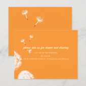 PixDezines Paardenbloemen, doe-het-zelf achtergron Kaart (Voorkant / Achterkant)