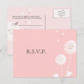 PixDezines Paardenbloemen, doe-het-zelf achtergron Uitnodiging Briefkaart (Voorkant / Achterkant)