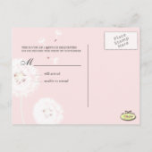 PixDezines Paardenbloemen, doe-het-zelf achtergron Uitnodiging Briefkaart (Achterkant)