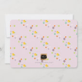 PixDezines paardenbloemen, foto geboorte aankondig Aankondiging (Achterkant)