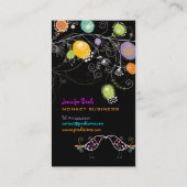 PixDezines paardenbloemen+liefde vogels ♥♥♥♥ Visitekaartje (Achterkant)