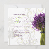 PixDezines Paarse Agapanthus/DIY achtergrondkleur Kaart (Achterkant)