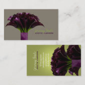 PixDezines paarse calla/diy achtergrond kleur Visitekaartje (Voorkant / Achterkant)