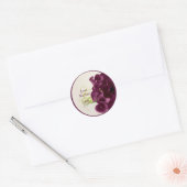 PixDezines paarse calla lelies/diy Ronde Sticker (Envelop)