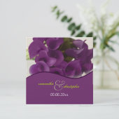 PixDezines paarse calla lilies/dij Kaart (Staand voorkant)