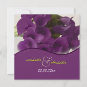 PixDezines paarse calla lilies/dij Kaart (Voorkant)