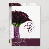 PixDezines paarse calla lilies/dij Kaart (Voorkant / Achterkant)