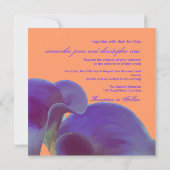 PixDezines paarse calla lilies/dij Kaart (Achterkant)