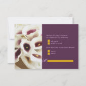 PixDezines paarse calla lilies/dij RSVP Kaartje (Achterkant)