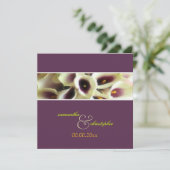 PixDezines paarse calla lilies/diy color Kaart (Staand voorkant)