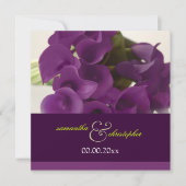 PixDezines PAARSE CALLA LILY BOUQUET Kaart (Voorkant)