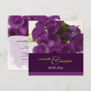 PixDezines PAARSE CALLA LILY BOUQUET Kaart
