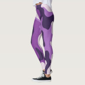 PixDezines Paarse Camo Leggings (Links)