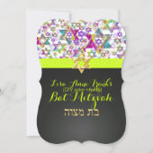 PixDezines paarse/DIY kleur/Zebra/Bat Mitzvah Kaart (Voorkant)