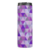 PixDezines Paarse geometrische/driehoeken Thermosbeker (Achterkant)
