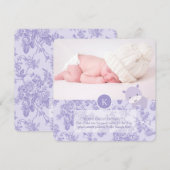 PixDezines paarse hippo+toile Aankondiging (Voorkant / Achterkant)