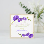 PixDezines paarse orchidee/bridal/dij achtergrond Kaart (Staand voorkant)
