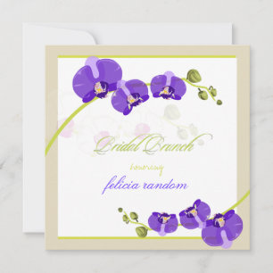 PixDezines paarse orchidee/bridal/dij achtergrond Kaart