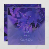 PixDezines paarse paardebladeren Kaart (Voorkant / Achterkant)