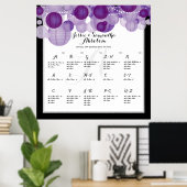 PixDezines paarse papierlantaarns/zitrooster Poster (Thuiskantoor)