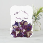 PixDezines paarse tulpen/calla lelie Kaart (Staand voorkant)