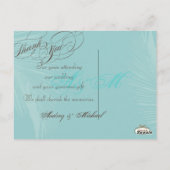 PixDezines Palm Fronds Bedankt / DIY kleur!! Briefkaart (Achterkant)