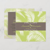 PixDezines Palm Fronds, Caca+Limoen Kaart (Voorkant / Achterkant)