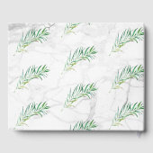 PixDezines Palm Fronds+Faux Gold+Fancy Script Gastenboek (Achterkant)