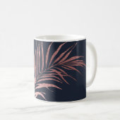PIXDEZINES PALM FRONDS FAUX ROOS GOUD KOFFIEMOK (Voorkant rechts)