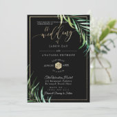 PixDezines Palm Fronds+Honingraat Kaart (Staand voorkant)