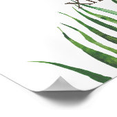 PixDezines PALM FRONDS WELKOM SIGN Poster (Hoek)