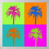 PixDezines Palm Trees Poster (Voorkant)