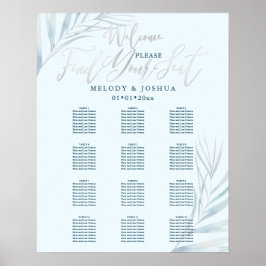 PixDezines Palmen, Platina, Zitkaarten Poster