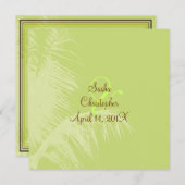 PixDezines palmfels/kokosbladeren/dij kleuren Kaart (Voorkant / Achterkant)