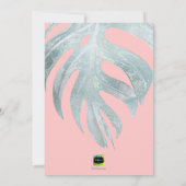 PixDezines Palms+Platinum Couples Shower Kaart (Achterkant)