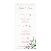 PixDezines Palmschijfjes | Faux Roos Gold Menu (Achterkant)