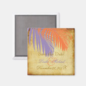 PixDezines  palmschijfjes, Save the Date Magneet (Voorkant / Achterkant)