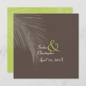 PixDezines palmschijfsilhouet Kaart (Voorkant / Achterkant)