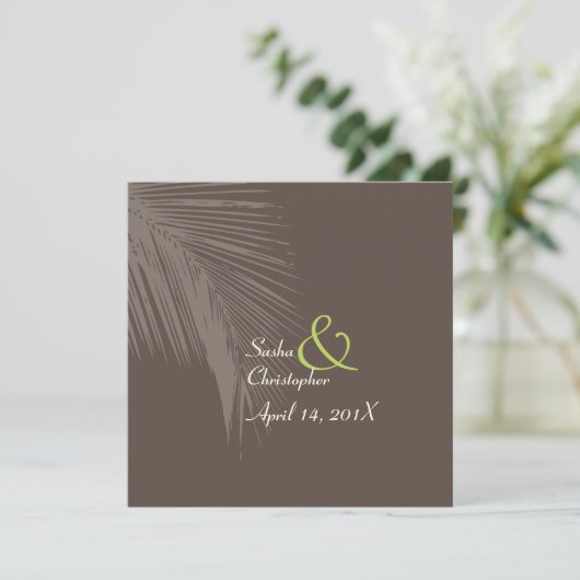 PixDezines palmschijfsilhouet Kaart (Staand voorkant)