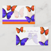 PixDezines Papillon/mitzvah-plaatskaarten Plaatskaartje (Voorkant / Achterkant)