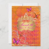 PixDezines Papillon Sweet 16/Rainbow Swirls Kaart (Voorkant)