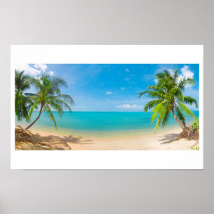PixDezines Paradijs/Panoramisch Uitzicht Tropisch Poster