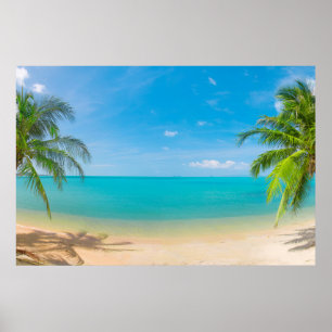 PixDezines Paradijs/Panoramisch Uitzicht Tropisch Poster