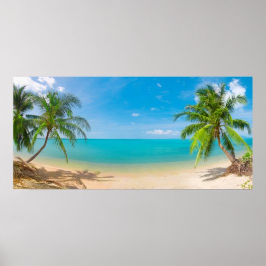 PixDezines Paradise/Panoramisch Uitzicht Tropical  Poster (Voorkant)