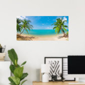 PixDezines Paradise/Panoramisch Uitzicht Tropical  Poster (Thuiskantoor)