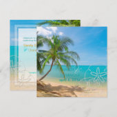 PixDezines Paradise/Tropical Island Kaart (Voorkant / Achterkant)