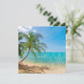 PixDezines Paradise/Tropical Island Kaart (Staand voorkant)